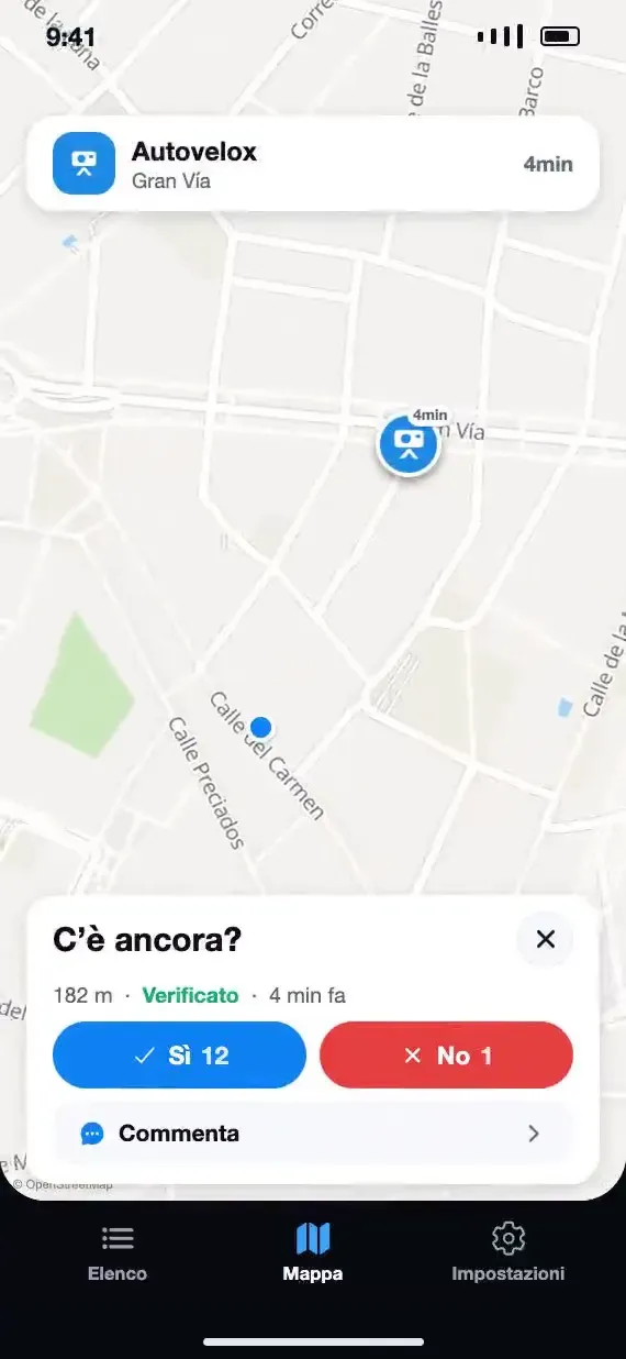Soplo chiede se l’avviso c’è ancora, con i pulsanti Sì e No