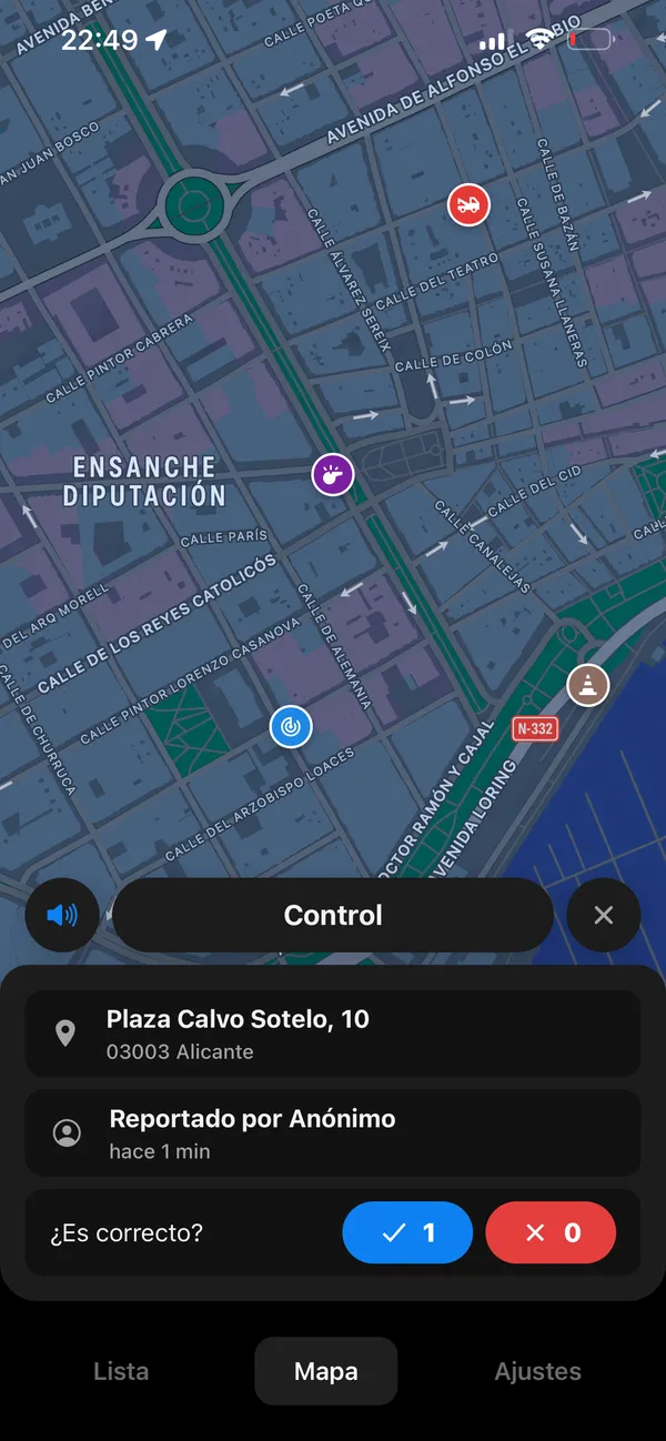 Detalle de una alerta en Soplo